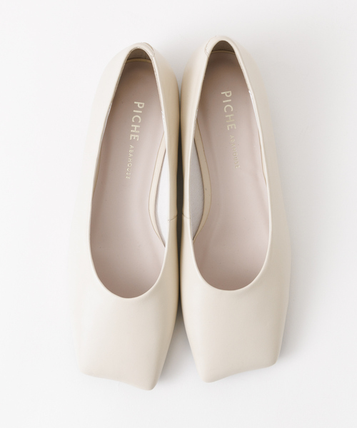 PICHE ABAHOUSE（ピシェ アバハウス）の「オブリークトゥフラットパンプス（パンプス・レディース・グリーン/ブラック/ボルドー/オフホワイト・37/36/38/39/35）」の5枚目の写真