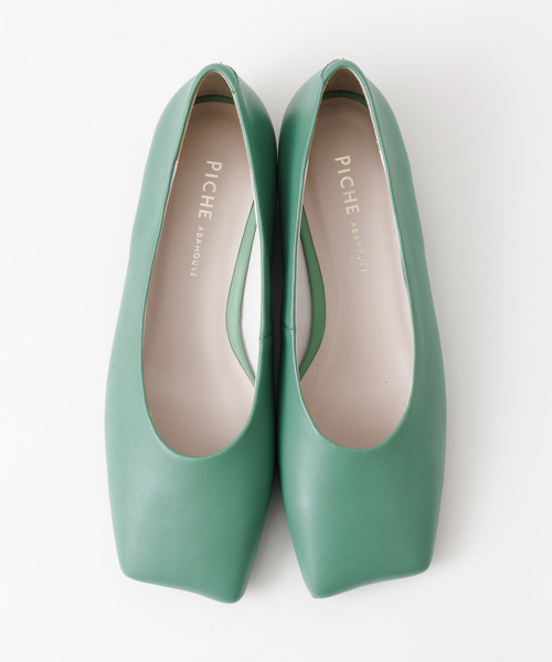 PICHE ABAHOUSE（ピシェ アバハウス）の「オブリークトゥフラットパンプス（パンプス・レディース・グリーン/ブラック/ボルドー/オフホワイト・37/36/38/39/35）」の7枚目の写真
