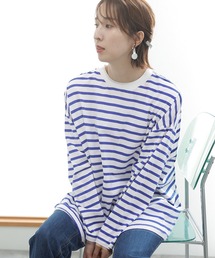 BIGボーダー ロング スリーブTシャツ