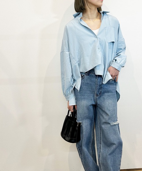 Kotoe（コトエ）の「変形シャツ アシメ アシンメトリーシャツ シンプル