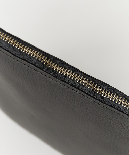 MR.OLIVE（ミスターオリーブ）の「MR.OLIVE/ミスターオリーブ WATER PROOF WASHABLE LEATHER / ZIPPER SMALL SACOCHE（ショルダーバッグ・メンズ・ブラック/ブラウン・FREE）」の13枚目の写真