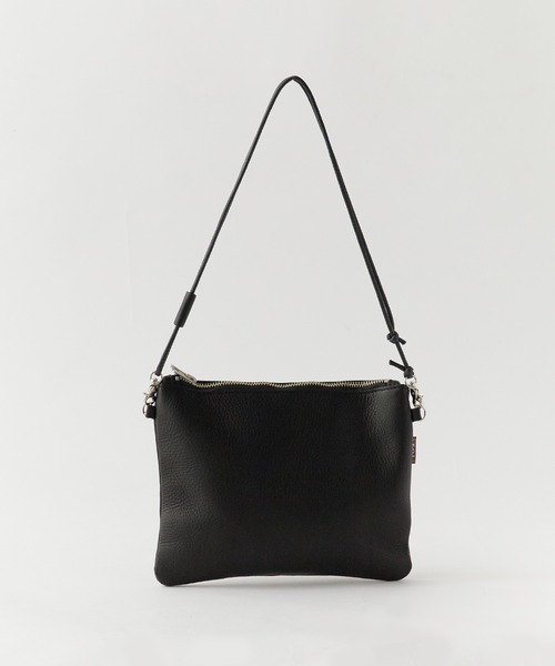 MR.OLIVE（ミスターオリーブ）の「MR.OLIVE/ミスターオリーブ WATER PROOF WASHABLE LEATHER / ZIPPER SMALL SACOCHE（ショルダーバッグ・メンズ・ブラック/ブラウン・FREE）」の7枚目の写真