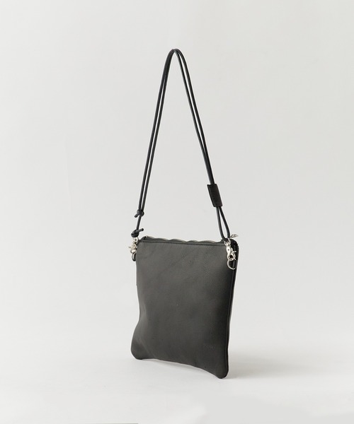 MR.OLIVE（ミスターオリーブ）の「MR.OLIVE/ミスターオリーブ WATER PROOF WASHABLE LEATHER / ZIPPER SMALL SACOCHE（ショルダーバッグ・メンズ・ブラック/ブラウン・FREE）」の8枚目の写真