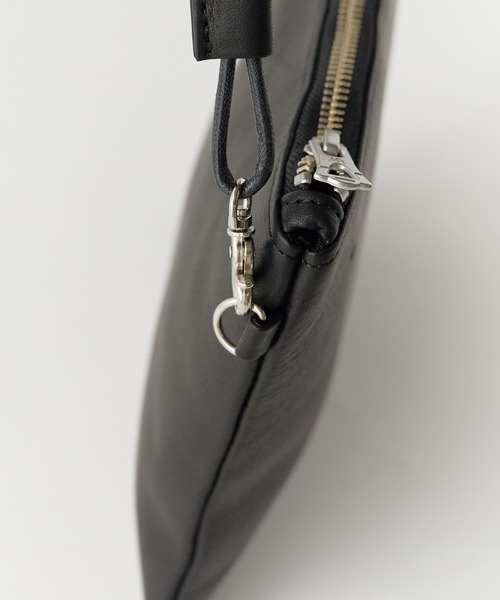 MR.OLIVE（ミスターオリーブ）の「MR.OLIVE/ミスターオリーブ WATER PROOF WASHABLE LEATHER / ZIPPER SMALL SACOCHE（ショルダーバッグ・メンズ・ブラック/ブラウン・FREE）」の10枚目の写真