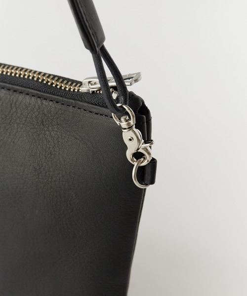 MR.OLIVE（ミスターオリーブ）の「MR.OLIVE/ミスターオリーブ WATER PROOF WASHABLE LEATHER / ZIPPER SMALL SACOCHE（ショルダーバッグ・メンズ・ブラック/ブラウン・FREE）」の11枚目の写真