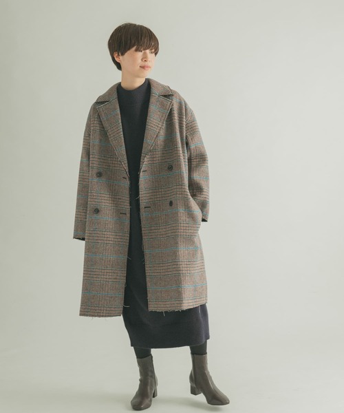 FORK&SPOON（フォークアンドスプーン）の「FORK&SPOON　タートルニットワンピース（ワンピース・レディース・グレー/ネイビー・1/2）」の21枚目の写真