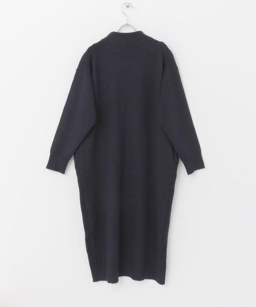 FORK&SPOON（フォークアンドスプーン）の「FORK&SPOON　タートルニットワンピース（ワンピース・レディース・グレー/ネイビー・1/2）」の6枚目の写真