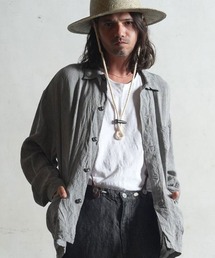 ms5177- FRENCH WORK LINENJACKET シャツ