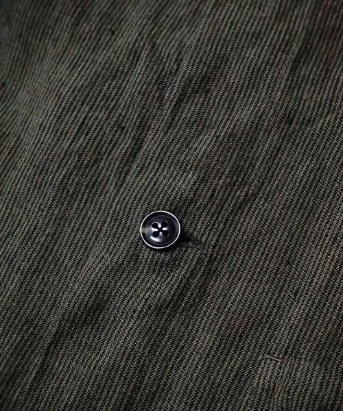 EGO TRIPPING（エゴトリッピング）の「ms5177- FRENCH WORK LINENJACKET シャツ（シャツ/ブラウス・メンズ・ライトグレー/サンドグレー・46/48）」の17枚目の写真