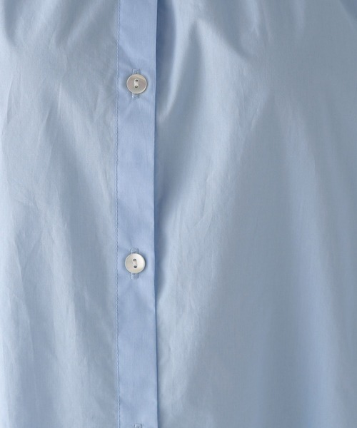 BABYLONE（バビロン）の「タイプライターギャザーブラウス（シャツ/ブラウス・レディース・サックスブルー/オフホワイト・フリー）」の15枚目の写真