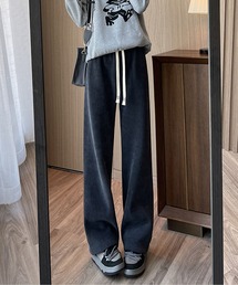 LOPASS（ロパス）の「【低身長向け】暖かい裏毛ワイドパンツ（その他パンツ）」
