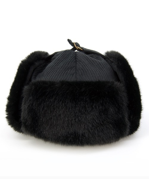 polcadot(ポルカドット)の「コーディロイ フェイクファー フライトキャップ(キャップ・レディース・ベージュ/ブラック/パープル・FREE)」の9枚目の写真