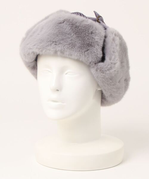 polcadot(ポルカドット)の「コーディロイ フェイクファー フライトキャップ(キャップ・レディース・ベージュ/ブラック/パープル・FREE)」の19枚目の写真