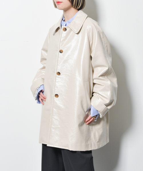 CITYSHOP（シティーショップ）の「FAUX PATENT コート（その他アウター