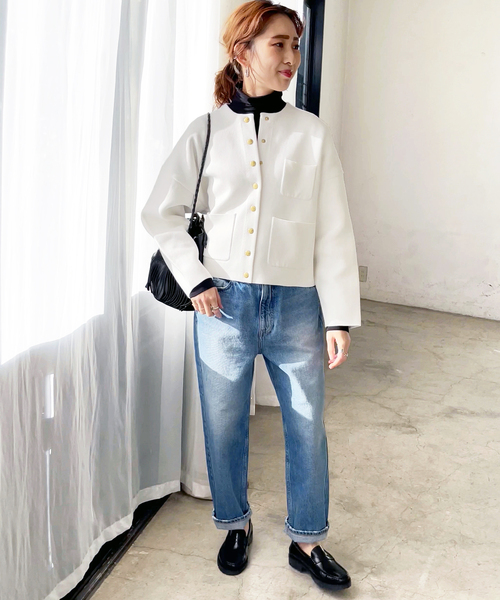 Spick & Span（スピックアンドスパン）の「接結ニットジャケット
