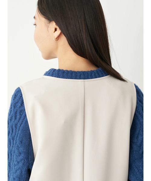 earth music&ecology（アースミュージックアンドエコロジー）の「Vネックジャンスカ（ワンピース・レディース・ブラック/アイボリー/パープル/ブルー・FREE）」の15枚目の写真