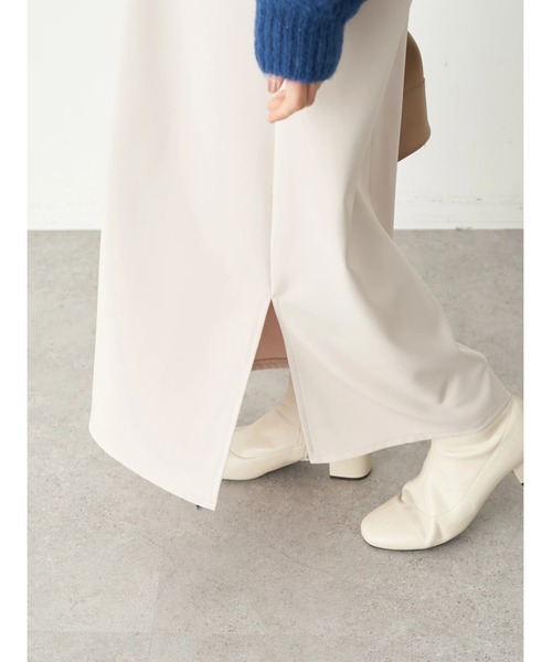 earth music&ecology（アースミュージックアンドエコロジー）の「Vネックジャンスカ（ワンピース・レディース・ブラック/アイボリー/パープル/ブルー・FREE）」の7枚目の写真