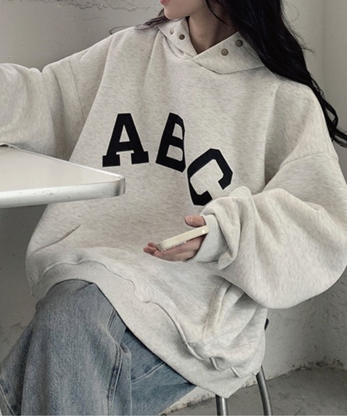 ABCパーカー レディース 初期 金チャック ゴールドジップアップパーカー（レディースファッション