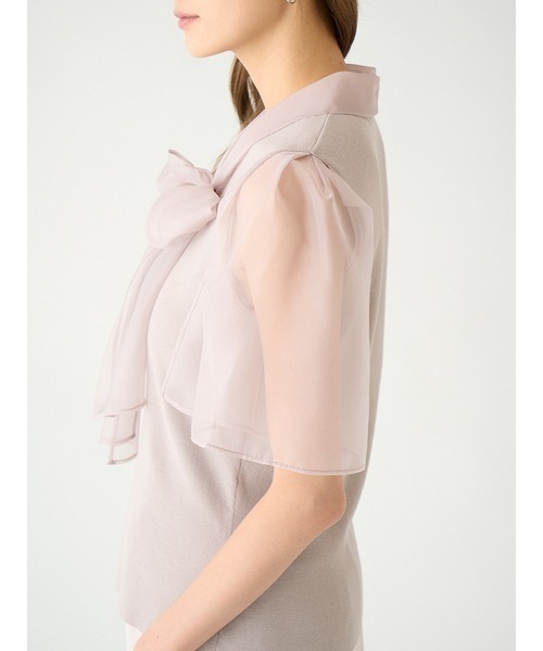 SNIDEL(スナイデル)の「スリットスリーブニットトップス(ニット/セーター・レディース・アイボリー/ブラック/ピンクベージュ・FREE)」の17枚目の写真