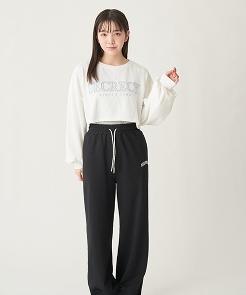 LOVETOXIC(ラブトキシック)の「ドローコードスウェットパンツ(その他パンツ・キッズ・ブラック/オフホワイト/ライトグレー・S/SS/M/L)」の15枚目の写真