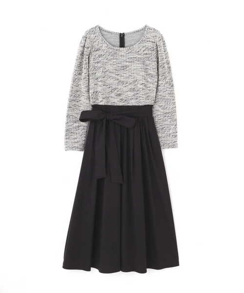 PROPORTION BODY DRESSING（プロポーションボディドレッシング）の「カットツイードドッキングワンピース / 1213140207（ワンピース・レディース・ベージュ/ブラック・SMALL/MEDIUM）」の11枚目の写真