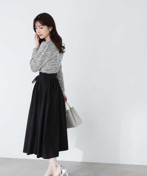 PROPORTION BODY DRESSING（プロポーションボディドレッシング）の「カットツイードドッキングワンピース / 1213140207（ワンピース・レディース・ベージュ/ブラック・SMALL/MEDIUM）」の13枚目の写真