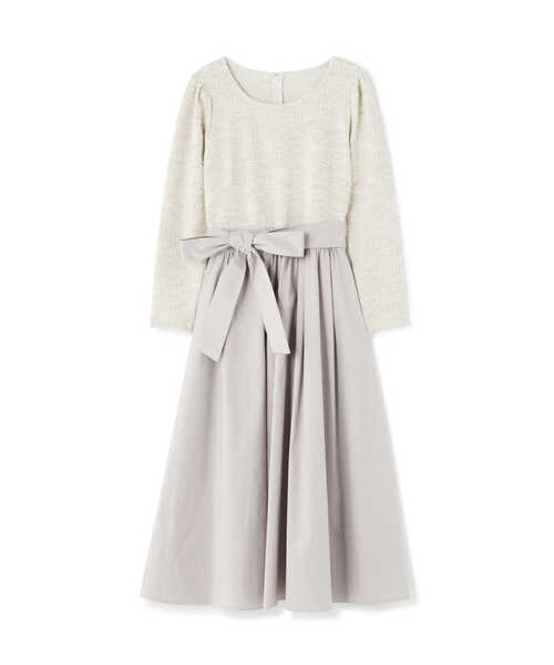 PROPORTION BODY DRESSING（プロポーションボディドレッシング）の「カットツイードドッキングワンピース / 1213140207（ワンピース・レディース・ベージュ/ブラック・SMALL/MEDIUM）」の12枚目の写真