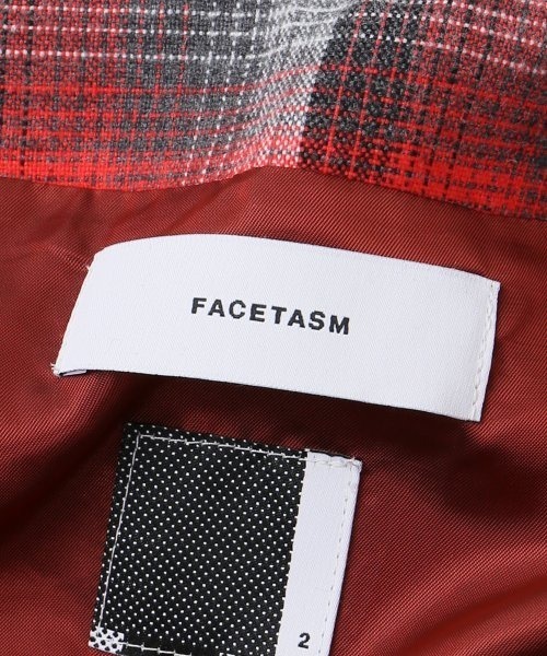 FACETASM(ファセッタズム)の「【FACETASM/ファセッタズム】チェックxレーススカート(スカート・レディース・レッド・MEDIUM/SMALL)」の4枚目の写真
