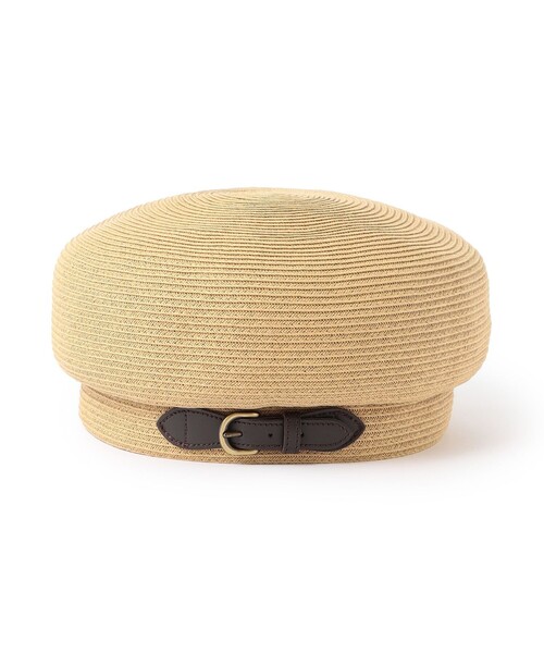 MACKINTOSH PHILOSOPHY(マッキントッシュ フィロソフィー)の「ペーパーベレー帽(ハンチング/ベレー帽・レディース・ベージュ/ブラック・FREE)」の6枚目の写真