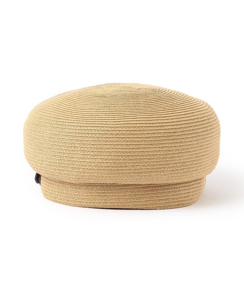 MACKINTOSH PHILOSOPHY(マッキントッシュ フィロソフィー)の「ペーパーベレー帽(ハンチング/ベレー帽・レディース・ベージュ/ブラック・FREE)」の5枚目の写真