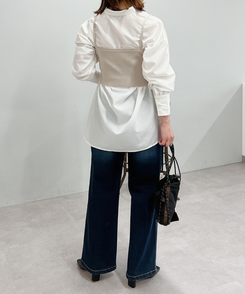 un dix cors（アンディコール）の「ナイロンハンディショルダー（ショルダーバッグ・レディース・ブラック/ベージュ・FREE）」の4枚目の写真