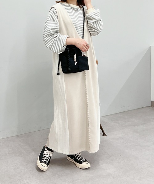 un dix cors（アンディコール）の「ナイロンハンディショルダー（ショルダーバッグ・レディース・ブラック/ベージュ・FREE）」の3枚目の写真