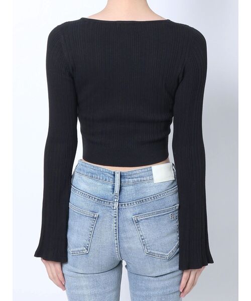 GYDA（ジェイダ）の「GGチェーンニットショートカーディガン（カーディガン/ボレロ・レディース・ブラック/オフホワイト・FREE）」の21枚目の写真