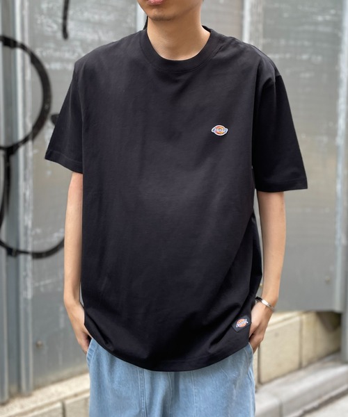 Dickies(ディッキーズ)の「【Dickies】天竺ミニワッペン半そでTシャツ 3278-5430(Tシャツ/カットソー・メンズ・ホワイト/ネイビー/ブラック/グリーン・L/M/XL)」の3枚目の写真