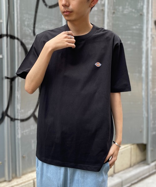 Dickies(ディッキーズ)の「【Dickies】天竺ミニワッペン半そでTシャツ 3278-5430(Tシャツ/カットソー・メンズ・ホワイト/ネイビー/ブラック/グリーン・L/M/XL)」の5枚目の写真