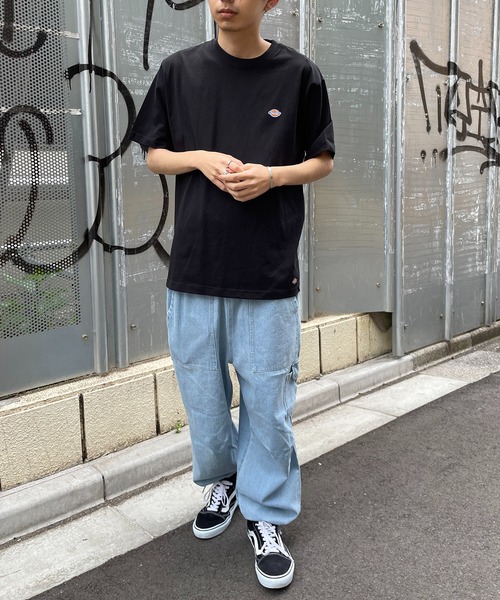 Dickies(ディッキーズ)の「【Dickies】天竺ミニワッペン半そでTシャツ 3278-5430(Tシャツ/カットソー・メンズ・ホワイト/ネイビー/ブラック/グリーン・L/M/XL)」の6枚目の写真