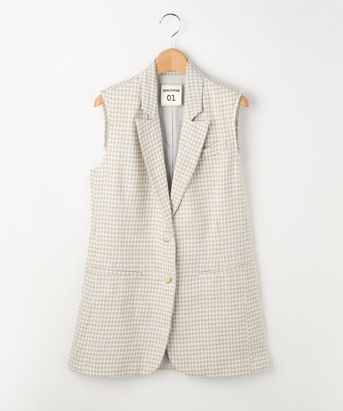 ◆SEMICOUTURE ノースリーブジャケット