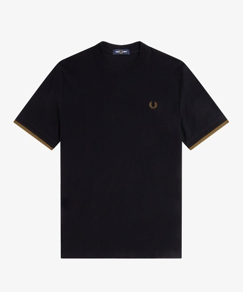 フレッドペリー ピケ　ラインTシャツ FRED PERRY Pique T セール】【別注】FRED PERRY / RELAXED STRIPE PIQUE T-SHIRT（T