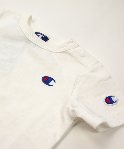 Champion(チャンピオン)の「champion / チャンピオン ロゴ半袖Tシャツ(Tシャツ/カットソー・キッズ・ブラック/ベージュ/ネイビー/オレンジ/ホワイト/グリーン・130cm/120cm/110cm/100cm/90cm/80cm)」の14枚目の写真
