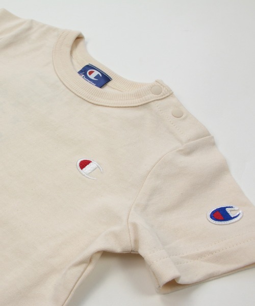 Champion(チャンピオン)の「champion / チャンピオン ロゴ半袖Tシャツ(Tシャツ/カットソー・キッズ・ブラック/ベージュ/ネイビー/オレンジ/ホワイト/グリーン・130cm/120cm/110cm/100cm/90cm/80cm)」の13枚目の写真