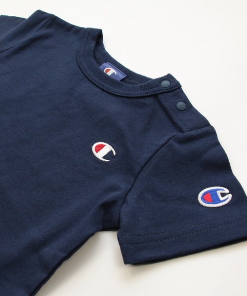 Champion(チャンピオン)の「champion / チャンピオン ロゴ半袖Tシャツ(Tシャツ/カットソー・キッズ・ブラック/ベージュ/ネイビー/オレンジ/ホワイト/グリーン・130cm/120cm/110cm/100cm/90cm/80cm)」の9枚目の写真
