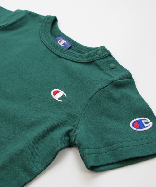 Champion(チャンピオン)の「champion / チャンピオン ロゴ半袖Tシャツ(Tシャツ/カットソー・キッズ・ブラック/ベージュ/ネイビー/オレンジ/ホワイト/グリーン・130cm/120cm/110cm/100cm/90cm/80cm)」の16枚目の写真