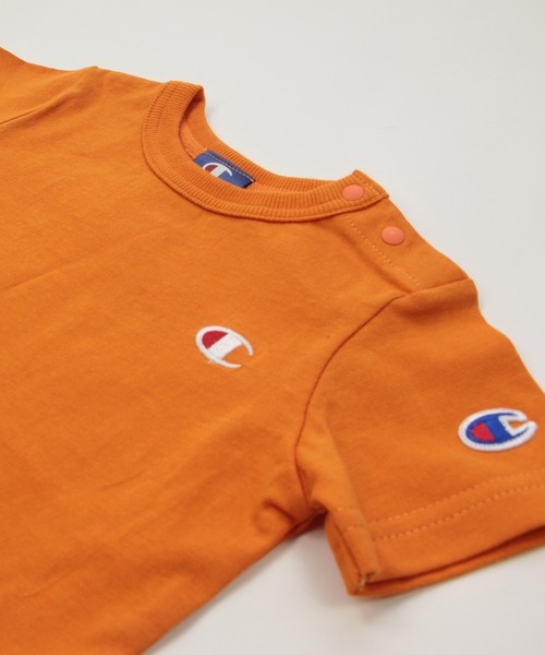 Champion(チャンピオン)の「champion / チャンピオン ロゴ半袖Tシャツ(Tシャツ/カットソー・キッズ・ブラック/ベージュ/ネイビー/オレンジ/ホワイト/グリーン・130cm/120cm/110cm/100cm/90cm/80cm)」の18枚目の写真