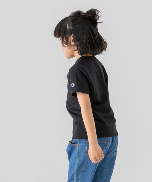 Champion(チャンピオン)の「champion / チャンピオン ロゴ半袖Tシャツ(Tシャツ/カットソー・キッズ・ブラック/ベージュ/ネイビー/オレンジ/ホワイト/グリーン・130cm/120cm/110cm/100cm/90cm/80cm)」の22枚目の写真