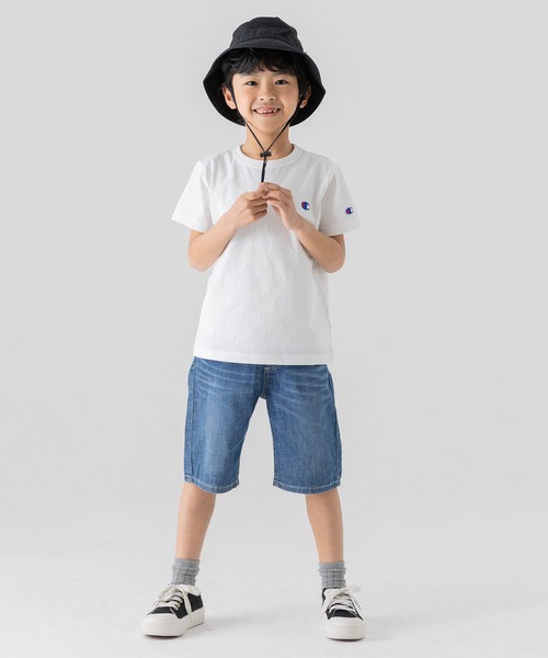 Champion(チャンピオン)の「champion / チャンピオン ロゴ半袖Tシャツ(Tシャツ/カットソー・キッズ・ブラック/ベージュ/ネイビー/オレンジ/ホワイト/グリーン・130cm/120cm/110cm/100cm/90cm/80cm)」の19枚目の写真