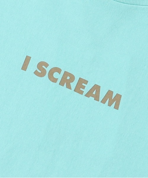 GROOVY COLORS（グルービーカラーズ）の「天竺 テントスリーブ I SCREAM Tシャツ（Tシャツ/カットソー・キッズ・ブラック/グレー系その他・120/100/110）」の9枚目の写真