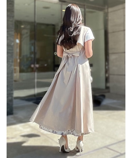 DURAS（デュラス）の「ベルト付きロングジレ（ベスト・レディース・ホワイト/ベージュ/オレンジ・FREE）」の10枚目の写真