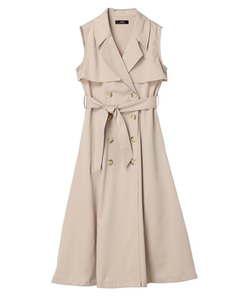 DURAS（デュラス）の「ベルト付きロングジレ（ベスト・レディース・ホワイト/ベージュ/オレンジ・FREE）」の20枚目の写真