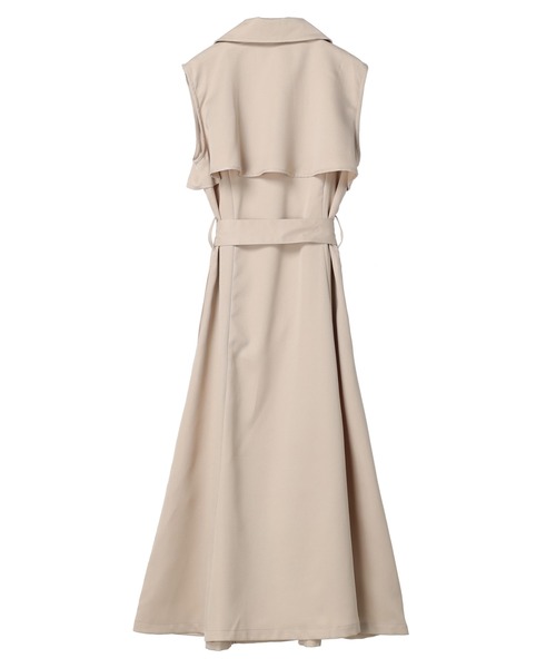 DURAS（デュラス）の「ベルト付きロングジレ（ベスト・レディース・ホワイト/ベージュ/オレンジ・FREE）」の21枚目の写真