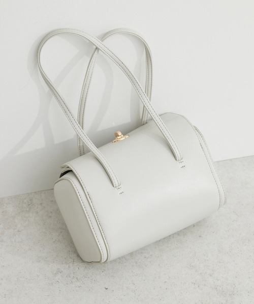 Green Parks(グリーンパークス)の「・Cu-shut ミニボストン(ボストンバッグ・レディース・ライトグレー/アイボリー/ブラック・FREE)」の3枚目の写真